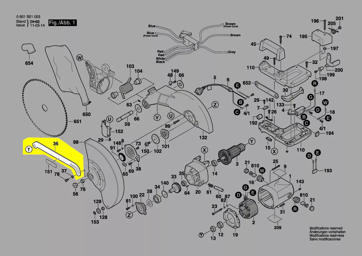Tringle capot de protection réf. 2 610 990 525 Bosch